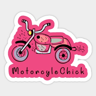 Motorcycle Chick - T-Shirt for women and teens Sticker